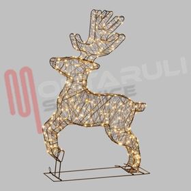 Visualizza i dettagli per RENNA GALOPPANTE 260 MICROLED H.90CM. LUCE CALDA/FLASH+FISSA Immagine di RENNA GALOPPANTE 260 MICROLED H.90CM. LUCE CALDA/FLASH+FISSA