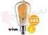 Immagine di LAMPADA FUME' LED E27 6W 230V 2000°K RESA/53 ANTIQUE