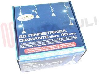 Immagine di CONFEZIONE 20 DIAMANTE DIAM.40MM VETRO X TENDE LUMINOSE