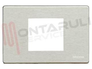 Immagine di PLACCA 2 POSTI CENTRALI-SCHUKO ALLUMINIO SERIE MAGIC