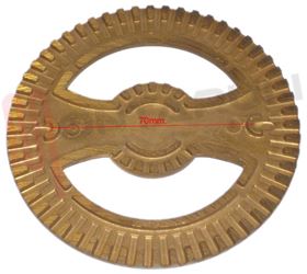 Visualizza i dettagli per CORONCINA OTTONE STAMPATO Ø102MM. Immagine di CORONCINA OTTONE STAMPATO Ø102MM.