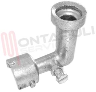 Immagine di BRUCIATORE GHISA A PIPA PICCOLO BOMPANI CANNA CORTA L= 75MM.