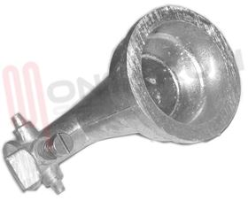 Visualizza i dettagli per BRUCIATORE GHISA A PIPA CORONA SINGER URANIA L=100MM. Immagine di BRUCIATORE GHISA A PIPA CORONA SINGER URANIA L=100MM.