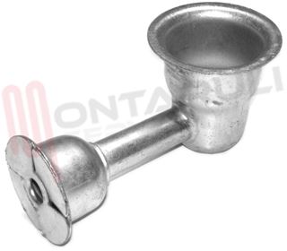 Immagine di BRUCIATORE LAMIERA A PIPA PICCOLO CAMPING SVB L=92MM.