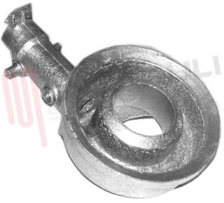 Immagine di BRUCIATORE ALLUMINIO A PIPA CORONA GRANDE REX L=145MM.