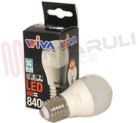 Visualizza i dettagli per LAMPADA SFERA LED E27 8W 230V 4000°K (RESA63W) Immagine di LAMPADA SFERA LED E27 8W 230V 4000°K (RESA63W)
