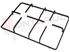 Immagine di GRIGLIA 2 FUOCHI PIATTINA 380X265X43MM. PICCOLA NARDI