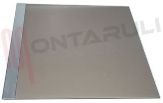 Immagine di VETRO COPERCHIO FUME' 583X554MM. C/PROFILO ANODIZZATO