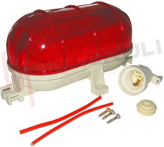 Immagine di TARTARUGA OVALE STAGNO E27 60W ROSSA