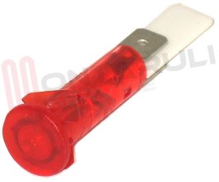 Immagine di SPIA LUMINOSA ROSSA 230V DIA.10MM. TESTA TONDA