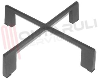 Immagine di GRIGLIA 1 FUOCO GHISA 190X190MM. NARDI