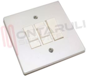 Visualizza i dettagli per DOPPIO PULSANTE CON DEVIATORE C/PLACCA MOLVENO Immagine di DOPPIO PULSANTE CON DEVIATORE C/PLACCA MOLVENO