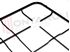 Immagine di GRIGLIA 4 FUOCHI PIATTINA 445X420MM. NERA TECNOGAS