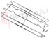 Immagine di GRIGLIA 2 FUOCHI FILO 377X175MM. CROMATA SAMET
