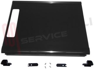 Immagine di COPERCHIO COMPLETO PIANO COTTURA NERO WHIRLPOOL