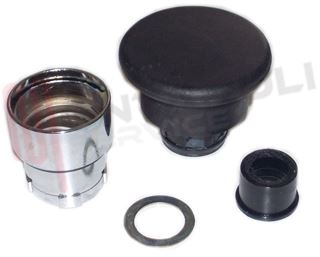 Immagine di PULSANTE FUNGO NERO 40MM D22 IMP. S/CONTATTO