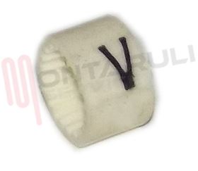 Visualizza i dettagli per ANELLINO IN GOMMA SEGNACAVI LETTERA V Ø6MM. Immagine di ANELLINO IN GOMMA SEGNACAVI LETTERA V Ø6MM.