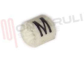 Visualizza i dettagli per ANELLINO IN GOMMA SEGNACAVI LETTERA M Ø3MM. Immagine di ANELLINO IN GOMMA SEGNACAVI LETTERA M Ø3MM.