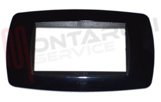 Immagine di PLACCA RETTANGOLARE 4 POSTI NERO SOFT SERIE MODO