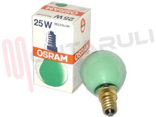 Immagine di LAMPADA SFERA BELCOLOR VERDE E14 25W 230V