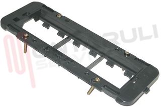 Immagine di SUPPORTO 6 POSTI MONTA SISTEMA 45 BLACK AFFIANCATI NOIR