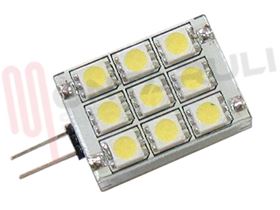 Visualizza i dettagli per LAMPADA LED 1,5W G4 9 LED 12V BIANCO FREDDO Immagine di LAMPADA LED 1,5W G4 9 LED 12V BIANCO FREDDO