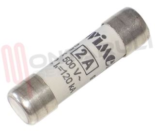 Immagine di FUSIBILE CILINDRICO CF10 GG 10.3X38MM 2A 500V WIMEX
