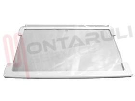 Visualizza i dettagli per RIPIANO IN VETRO CON BORDI IN PLASTICA 516X320MM. Immagine di RIPIANO IN VETRO CON BORDI IN PLASTICA 516X320MM.