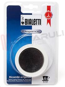 Visualizza i dettagli per GUARNIZIONE + FILTRO 6 TZ. MOKA ELEGANCE Immagine di GUARNIZIONE + FILTRO 6 TZ. MOKA ELEGANCE