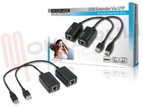 Visualizza i dettagli per USB EXTENDER SU CAVO CAT. 5E 50MT. Immagine di USB EXTENDER SU CAVO CAT. 5E 50MT.