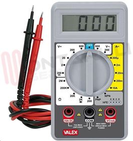 Visualizza i dettagli per MULTIMETRO DIGITALE VALEX MOD.P3000 CAT.II Immagine di MULTIMETRO DIGITALE VALEX MOD.P3000 CAT.II