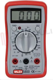 Visualizza i dettagli per MULTIMETRO DIGITALE VALEX MOD.P5800 CAT.II Immagine di MULTIMETRO DIGITALE VALEX MOD.P5800 CAT.II