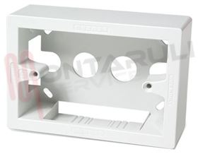 Visualizza i dettagli per SCATOLA DA PARETE 3 POSTI ESTERNA BIANCA Immagine di SCATOLA DA PARETE 3 POSTI ESTERNA BIANCA
