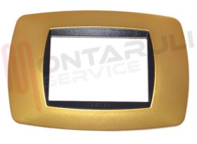 Visualizza i dettagli per PLACCA RETTANGOLARE 3 POSTI GIALLO PERLA SERIE MODO Immagine di PLACCA RETTANGOLARE 3 POSTI GIALLO PERLA SERIE MODO