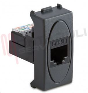 Immagine di PRESA TELEFONICA RJ12 1PLUG  6/4 GRIGIO SERIE MODO