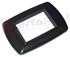 Immagine di PLACCA RETTANGOLARE 3 FORI NERA GLITTER SERIE LIFE
