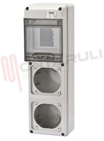 Visualizza i dettagli per CENTRALINO PARETE IP55 4 MODULI 2 CALOTTE Immagine di CENTRALINO PARETE IP55 4 MODULI 2 CALOTTE