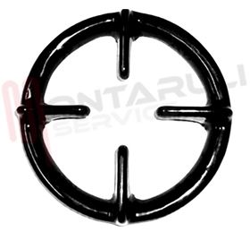 Visualizza i dettagli per GRIGLIA 1 FUOCO GHISA D.111MM. NERA GASFIRE Immagine di GRIGLIA 1 FUOCO GHISA D.111MM. NERA GASFIRE