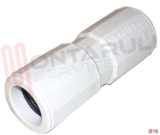 Immagine di MANICOTTO TUBO-TUBO D16MM. GRIGIO IP65 SERIE MORBIDX
