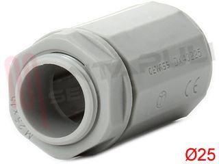 Immagine di RACCORDO RAPIDO TUBO SCATOLA D25 MORBIDX GRIGIO