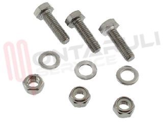 Immagine di KIT BULLONI INOX M6 6X20 + RONDELLA E DADO