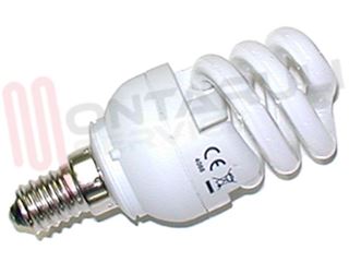 Immagine di LAMPADA MICROSPIRALE 11W E14 6500K LUCE BIANCA RESA/60W