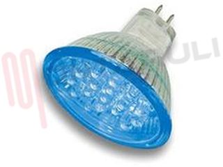 Immagine di LAMPADA DICROICA 18 LED MR16 120MA 12V GU5,3 BLU