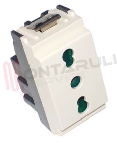 Visualizza i dettagli per PRESA BIVALENTE 2P+T 16A P17/11 BIANCO AVORIO SERIE IDEA Immagine di PRESA BIVALENTE 2P+T 16A P17/11 BIANCO AVORIO SERIE IDEA