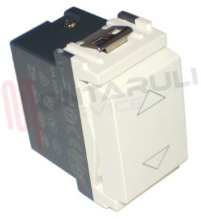 Immagine di PULSANTE UNIPOLARE 10A BIANCO AVORIO CON FRECCE SERIE IDEA