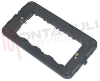 Immagine di SUPPORTO 4 POSTI GRIGIO SERIE IDEA VIMAR