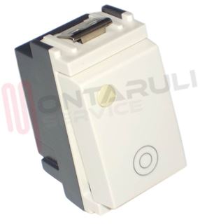 Immagine di PULSANTE UNIPOLARE 10A LUMINOSO BIANCO AVORIO SERIE IDEA