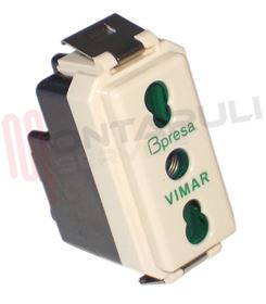 Visualizza i dettagli per PRESA BIVALENTE 2P+T 10/16A AVORIO SERIE 8000 Immagine di PRESA BIVALENTE 2P+T 10/16A AVORIO SERIE 8000