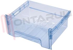 Visualizza i dettagli per CASSETTO VERDURA TRASPARENTE BLU 495X410XH.180/215MM. Immagine di CASSETTO VERDURA TRASPARENTE BLU 495X410XH.180/215MM.