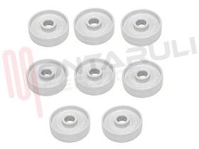 Visualizza i dettagli per KIT RUOTE CESTO INFERIORE CF. 8PZ. Immagine di KIT RUOTE CESTO INFERIORE CF. 8PZ.